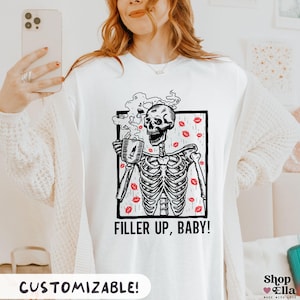Nurse Esthetician Halloween Shirt Skeleton Botox Dealer T-Shirt Aesthetic Injector Lip Filler Gift Spooky Cosmetic Medspa Tee PA RN Gift
