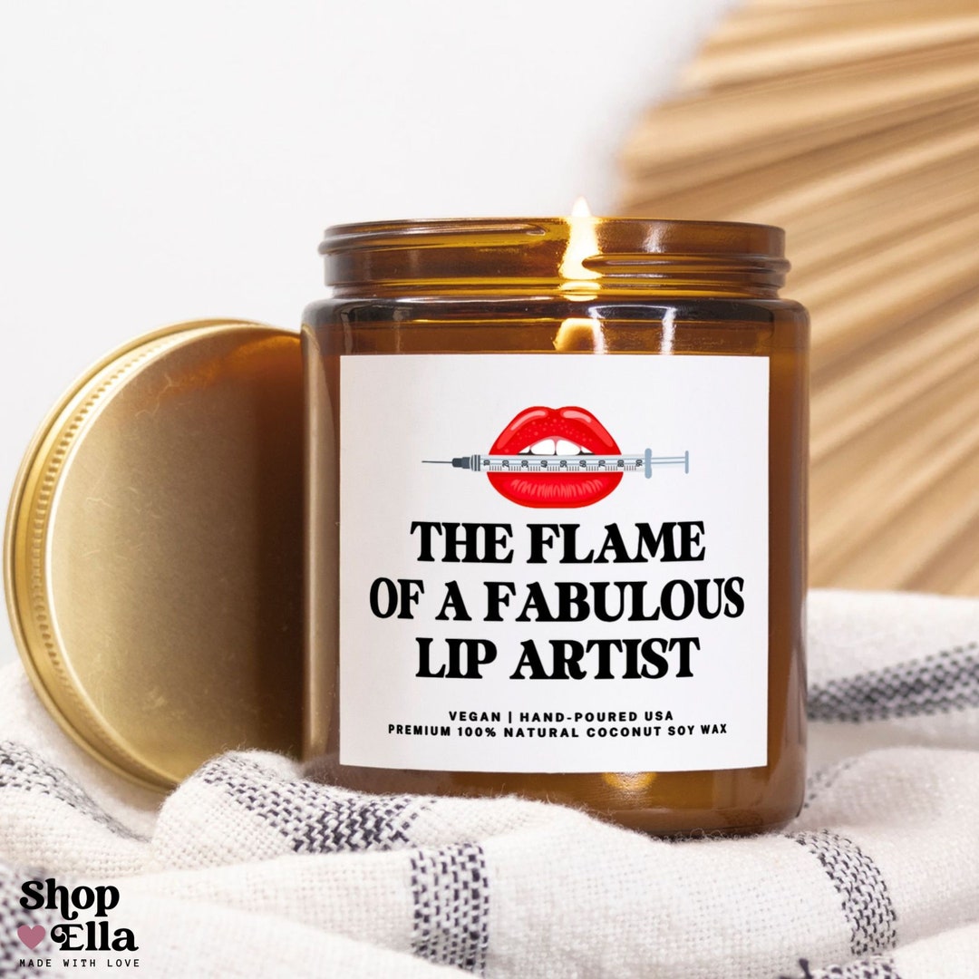 Cosmetic Nurse Injector Candle Lip Injector Gift Funny Medspa Decor Lip ...