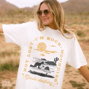 Rock Lover Rockhounding Shirt Geology Gift Rock Collector T-shirt Rock Hound Prospecting Longsleeve Custom Geode Agate Hunter Lapdiary Tee