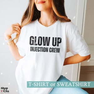 Nurse Esthetician Shirt Botox Dealer T-Shirt  Aesthetic Nurse Injector Gift Lip Filler Injector T Shirt Cosmetic Medspa Tshirt Glow Up RN