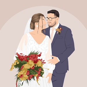 Faceless Minimal Cartoon Portrait | Personalized Portraits | Gifts for Birthday, Anniversary & More | Custom Vector Art | Digital and Prints