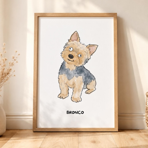 Custom Pet Portrait Pet Illustration Art Funny Pet Portrait Ugly Pet Portrait Bad Pet Portrait Custom Pet Drawing Line Art Caricature Pet