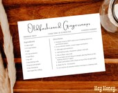 Minimal Recipe Card Template | Elegant, Modern, 5x7, 6x4 (Canva Editable)