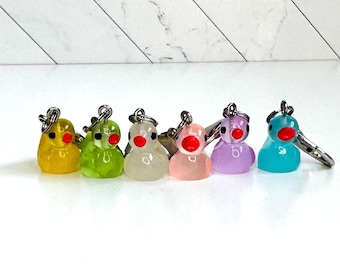 Duck Badge Charm - Lanyard Charm - Translucent