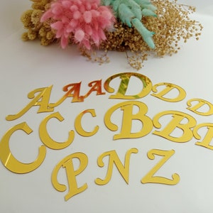 Nombre o letras acrílicas/Letras de espejo adhesivas/Letras de espejo de boda/Espejo de palabras personalizadas/Personalizado, Letras para pared de habitación de bebé
