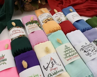 Christmas Pashmina Shawl, New Year Shawl, Happy Holidays Scarf, Personalized Shawl, Pashmina Wrap, Shawls for Wedding, Wedding Shawl Scarves