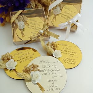 Ayatul Kursi Magnet Favor | wedding favors | Islamic baby shower | Nikkah favor | Muslim baby shower, Personalized Ameen Favor
