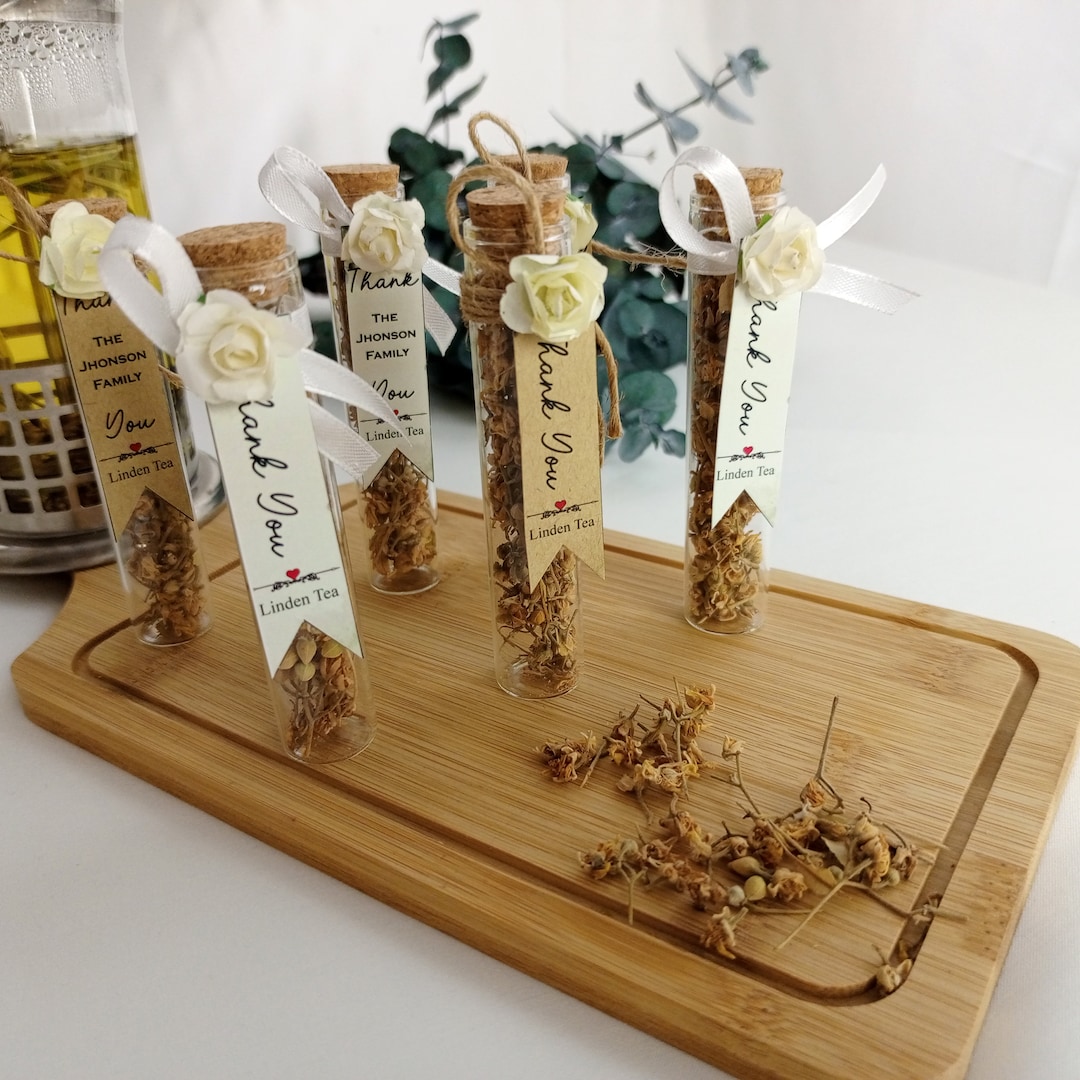 Personalized Tea Favors, Rustic Wedding Thank You Gifts - Etsy