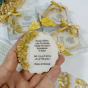 Wedding Magnet, Wedding Favors, Epoxy Magnet, Engagement Favors,Epoxy Magnet, Anniversary Favors, islamic Favors Magnet