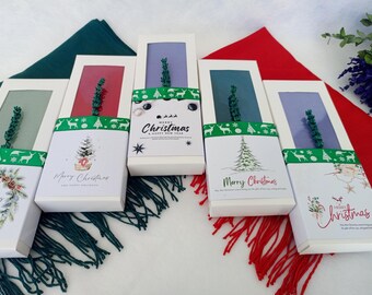 Christmas Pashmina Shawl, Holiday Wedding Wrap, Personalized Scarf
