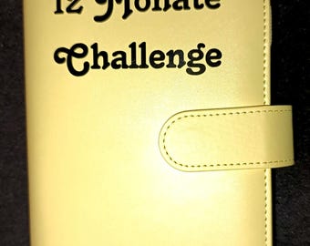 12 months challenge, 2000, 5000, 10000 euro challenge, savings challenge, budget binder, scratch fun, envelope method, A6 budget planner