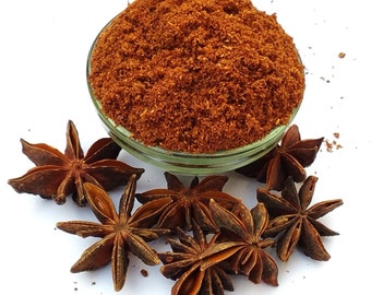 Natural Organic Star Anise - STAR ANISE POWDER - Pure Star Anise Powder - Anise Phool Powder- Star Anise - Chakra phool  - Five/Seven Star