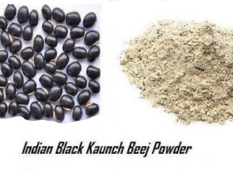 Konj Beej Churna, Velvet Bean, Cow-itch, , Cowitch, Cowhage, Black bean powder Organic Mucuna Pruriens, Kapikacchu, Atmagupta