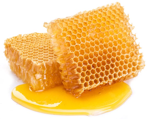 Delicioso panal comestible de flores silvestres, miel natural sin procesar  de colmenas de abejas, panal, miel comestible india para una buena salud. -   México