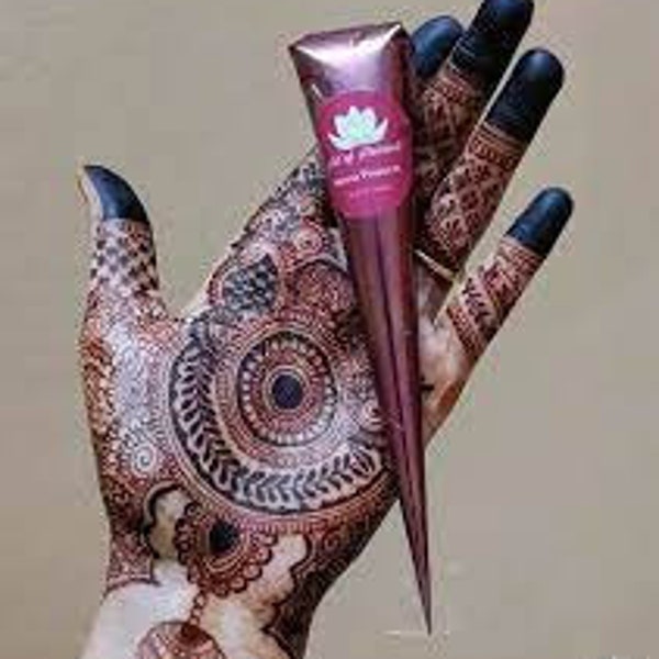 Herbal Henna Cones for Bridal Makeup, Party Tattoos, body Art Design Kit, Mehandi Ink Paste, Mehandi Cone, Body Art Kit