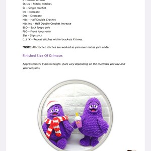 Schema PDF per l'uncinetto di peluche amigurumi Grimice di Buon Natale immagine 7