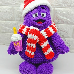 Schema PDF per l'uncinetto di peluche amigurumi Grimice di Buon Natale immagine 5