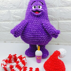 Schema PDF per l'uncinetto di peluche amigurumi Grimice di Buon Natale immagine 6