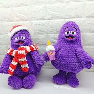 Schema PDF per l'uncinetto di peluche amigurumi Grimice di Buon Natale immagine 4