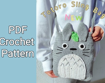 Borsa a tracolla/a tracolla My Neighbour PDF schema all'uncinetto