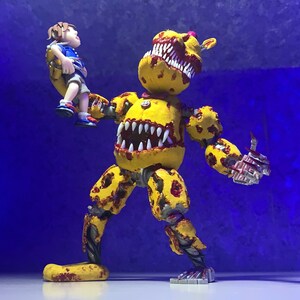 TOY FIGURE MEXICAN FIVE NIGHTS AT FREDDY 'ANIMATRONICS TWISTED springtrap  BLACK