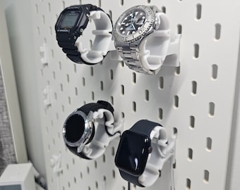 IKEA SKÅDIS Pegboard | Watch Holder | Watch & Smartwatch Charging Versions | by 3DPSolver
