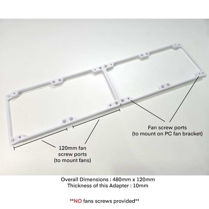 PC Fan Adapter: 3x120 to 4x120 Mount - Etsy