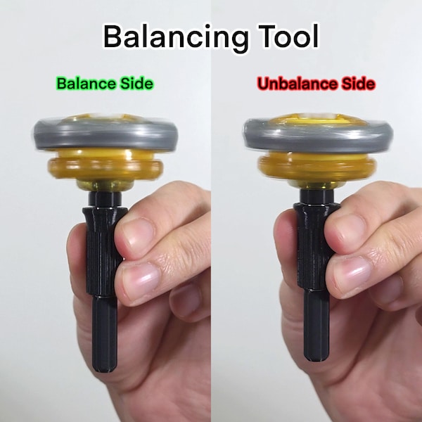Ratelbalanceergereedschap | Afstelmechanisme | Voor Beyblade X | door 3DPSolver
