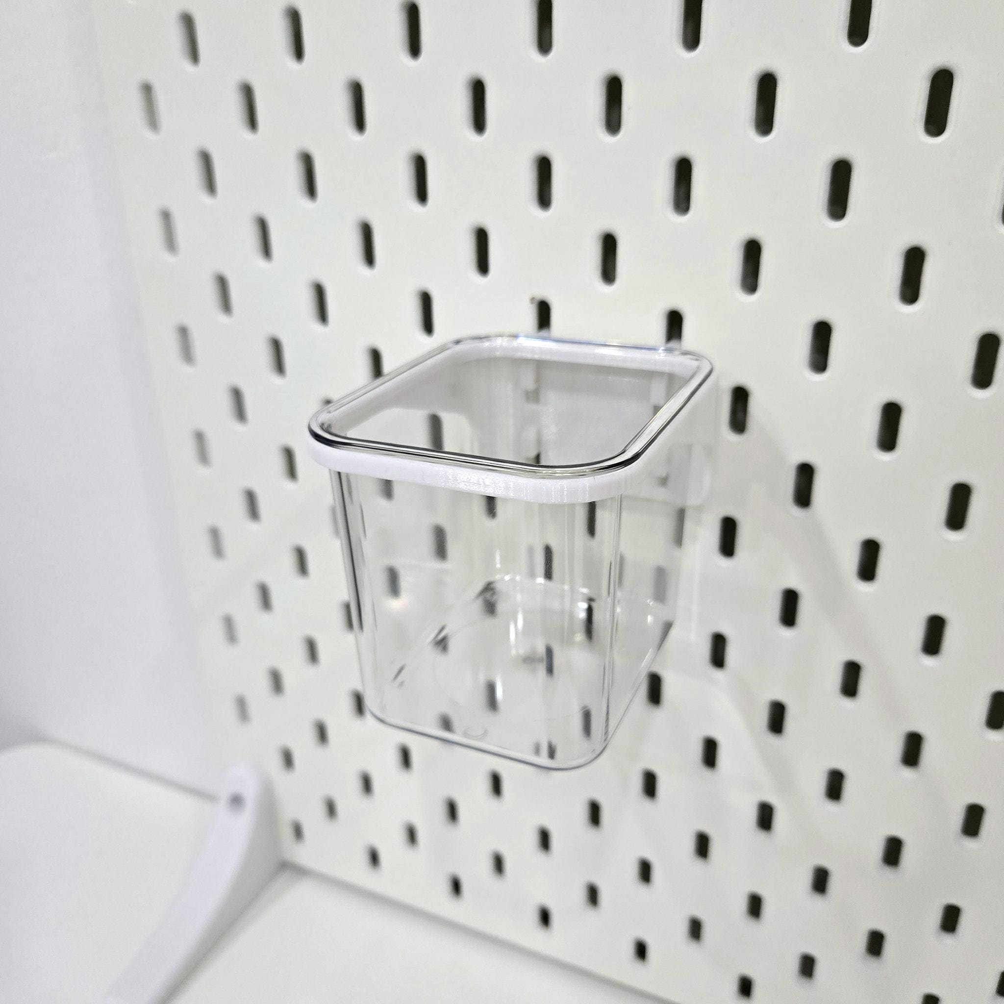 Ikea Pegboard / SKADIS - Clear Container Holder