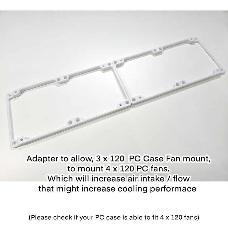 PC Fan Adapter: 3x120 to 4x120 Mount - Etsy