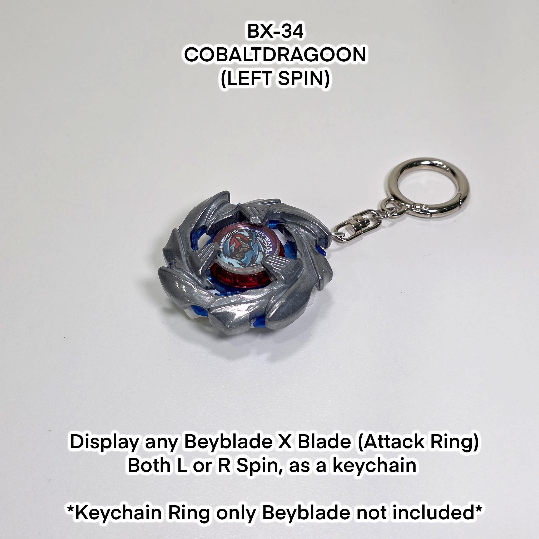 ベイブレードXキーチェーンアダプター：3DプリントPETGキーリング