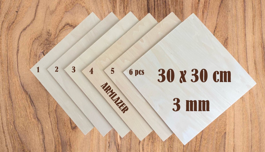 PLYWOOD 300 X 300, 6 Pieces, 3mm, Wood Panels, Pyrography, House Model ...