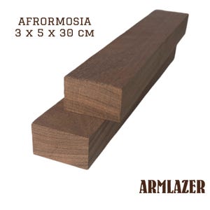 Afrormosia-träbitar, mörka träbitar för gör-det-själv-projekt, exotiska träbitar