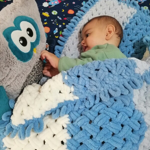 Hand Knitted Baby Blankets Etsy