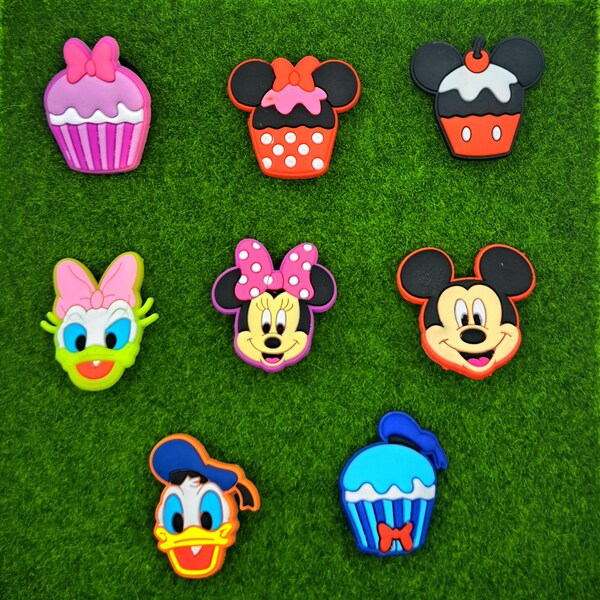 Mickey Mouse and friends Croc charms / mickey mouse / mini mouse / daisy / daffy duck / cupcake