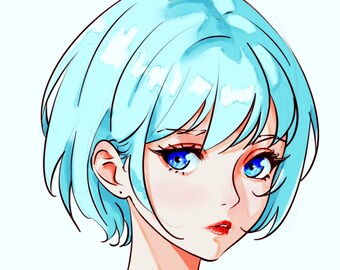 Comisión de personajes de anime personalizados: arte digital de anime, personaje de anime/manga personalizado, arte personalizado para cualquier fandom, retrato, OC, fanart