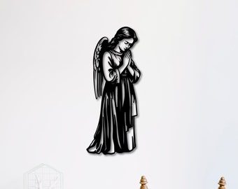Angel Wall Art dxf,svg,eps,ai and pdf files for laser cutting, CNC cutting angel svg, angel dxf