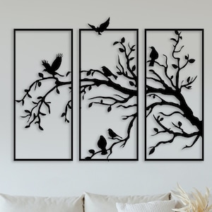 Tree Branch Wall Art dxf,svg,pdf,ai and eps files for cutting machines,Laser cut file,cnc cut file, tree home decor, tree panel svg