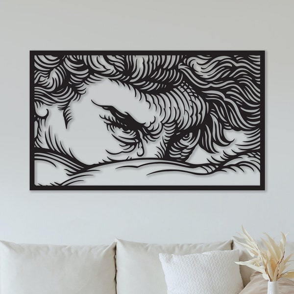 Fallen Angel Decorative Wall Art dxf,svg,eps,ai and pdf files for laser cutting, cnc cutting, Alexandre Cabanel art