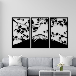 Sakura Tree Wall Art dxf,svg,pdf,eps and ai files for laser cutting,cutting machine files, Cherry Blossom Wall Art , Japanese Wall Decor