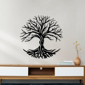 Tree of Life Wall Art dxf,svg,eps,ai and pdf files for laser cutting, cnc cutting, tree panel dxf, decorative