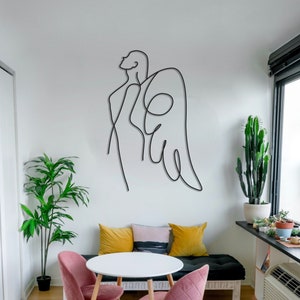 Angel wall art svg,dxf, EPS,AI and PDF files.cnc cut file,wall art dxf,laser cut files,Vector files,Angel panel svg