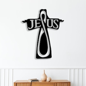 Jesus wall art dxf, svg, pdf, eps and ai files for laser cut, cnc cut, glowforge cut,printing, cross wall art dxf home decor,christian