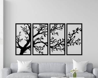 Tree Wall Art SVG DXF: Laser Cut Files (Digital Download)