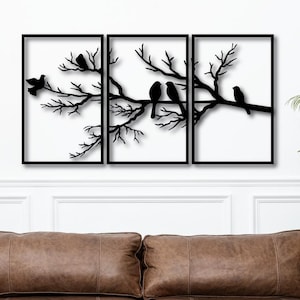 Tree wall art svg,dxf, EPS,AI and PDF files.cnc cut file,wall art dxf,laser cut files,Vector files,Tree panel svg Branch wall art svg