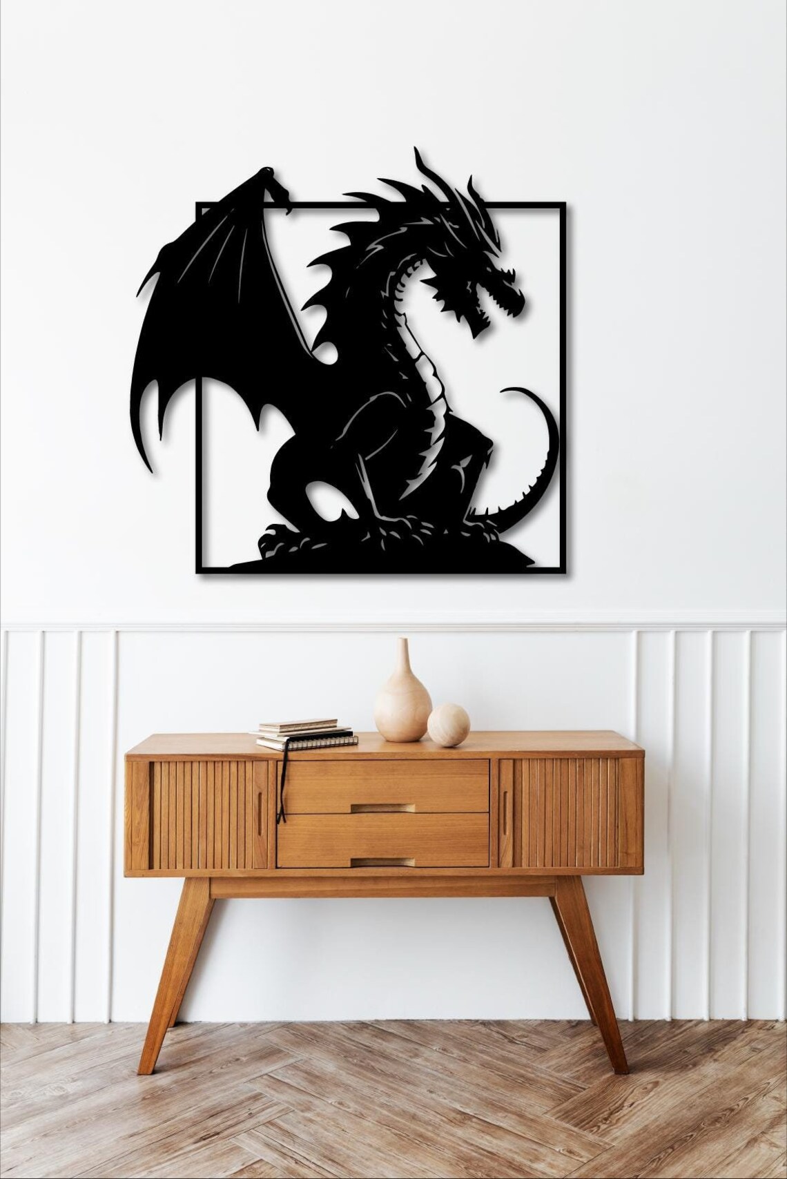 Dragon Laser Cut Wall Decor DXF SVG Eps Ai Pdf Files for Laser Cut ...