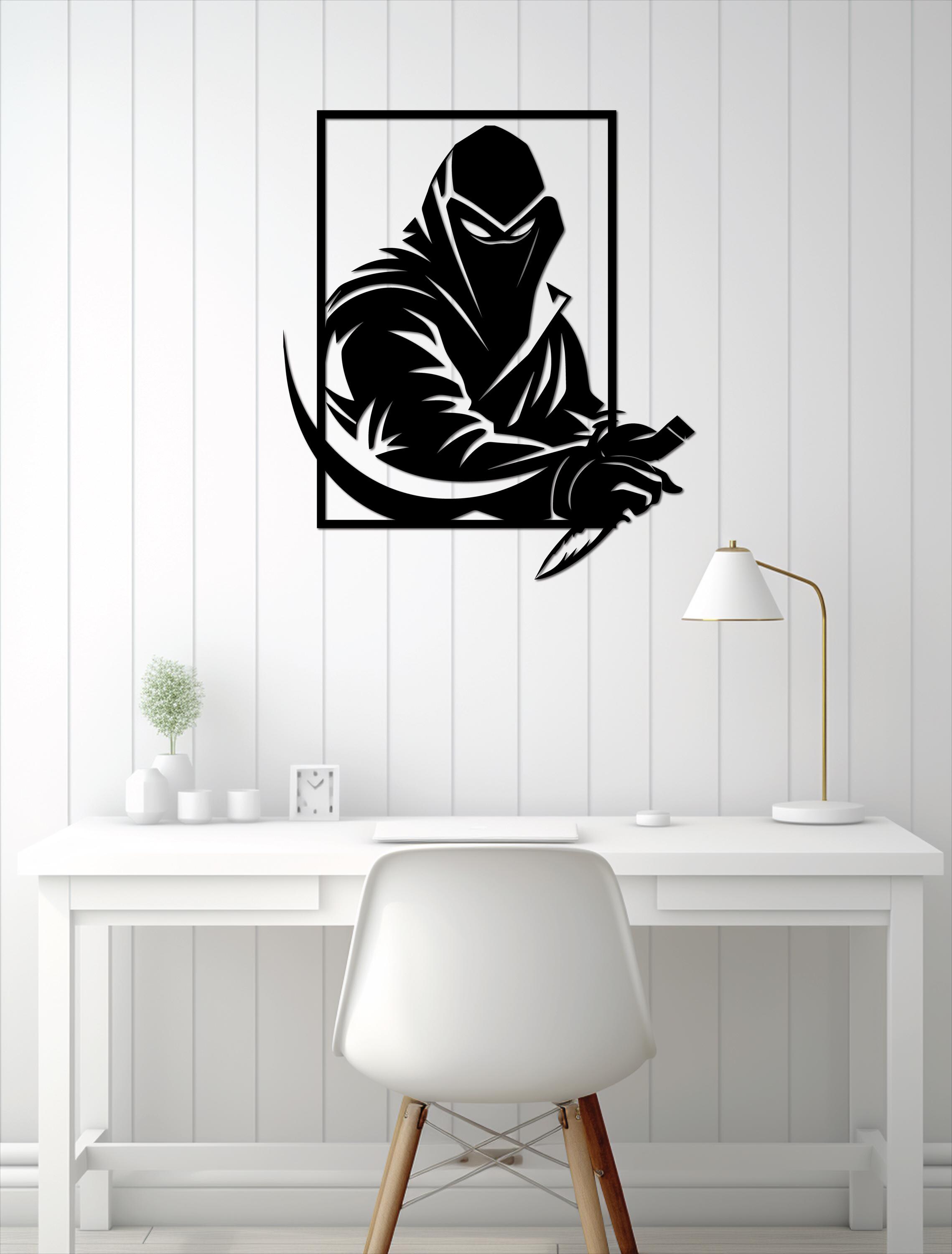 Ninja Assassin Wall Art, Laser Cut Files (SVG, DXF, PDF) - Etsy