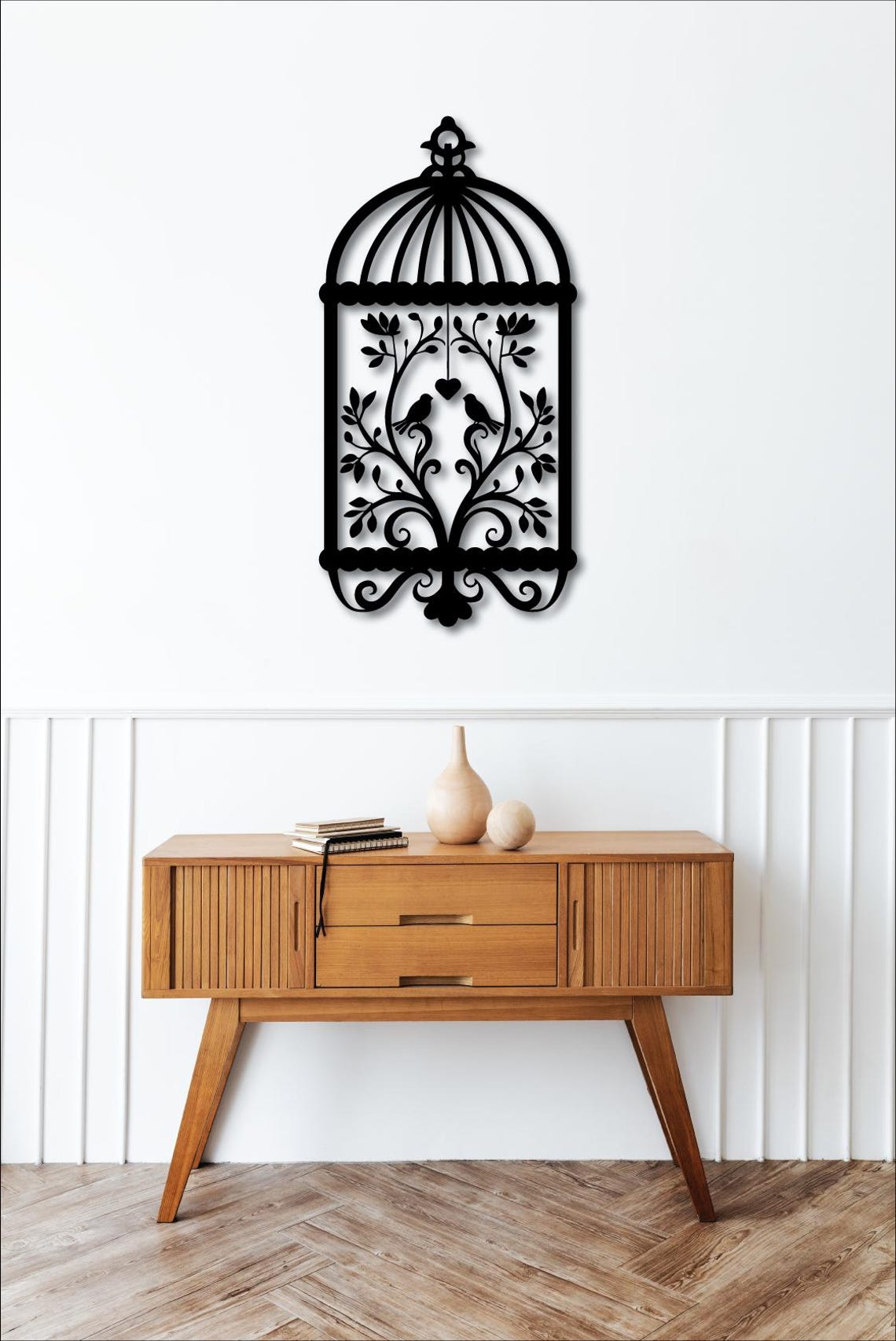 Bird Cage Wall Art Dxf,svg,eps,ai and Pdf Files for Laser Cutting, CNC ...