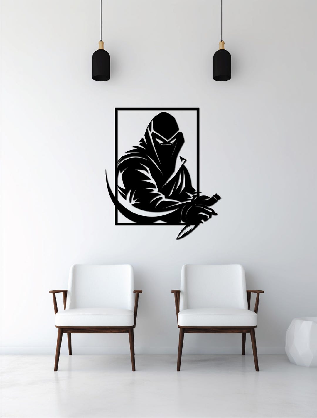 Ninja Assassin Wall Art, Laser Cut Files (SVG, DXF, PDF) - Etsy