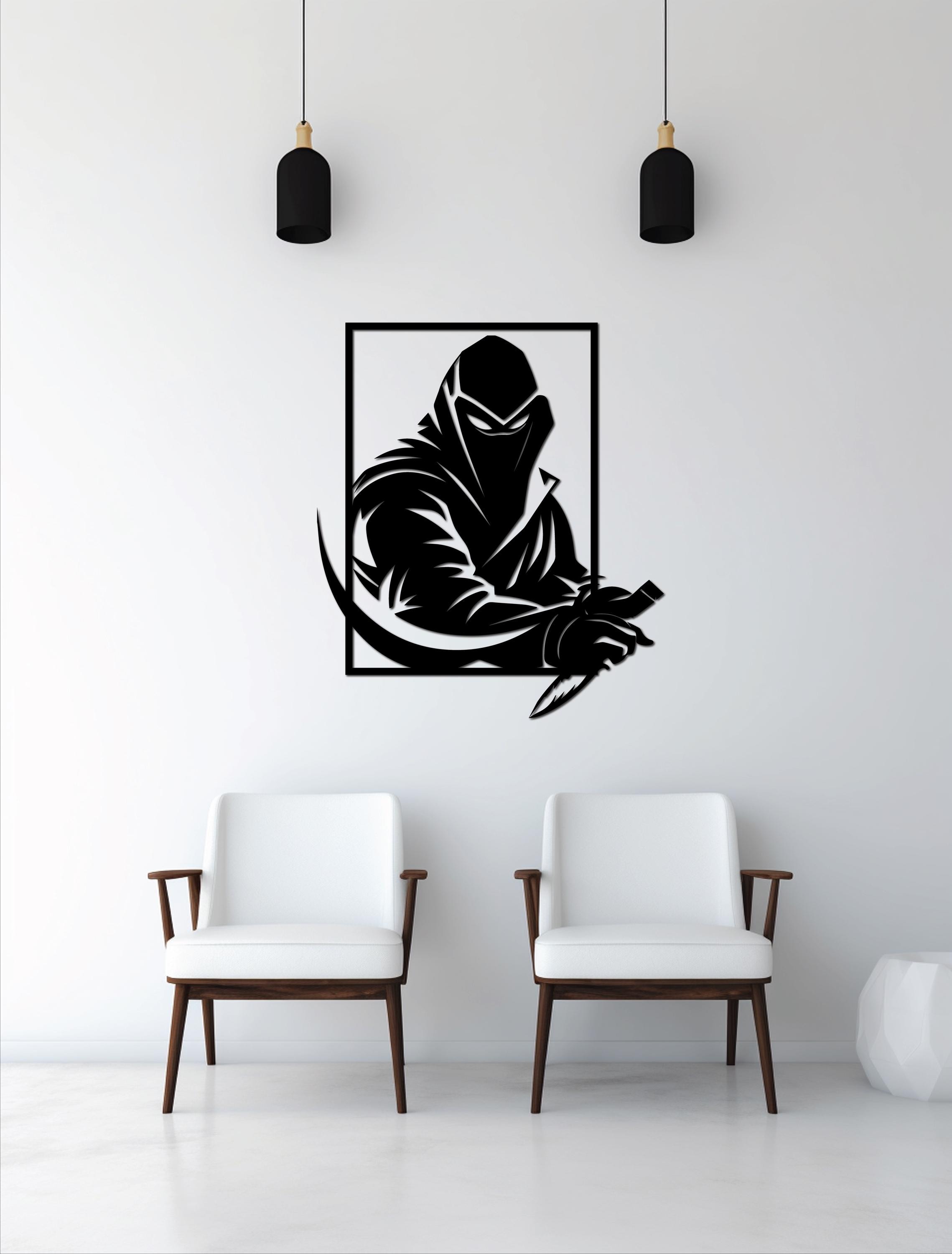 Ninja Assassin Wall Art, Laser Cut Files (SVG, DXF, PDF) - Etsy